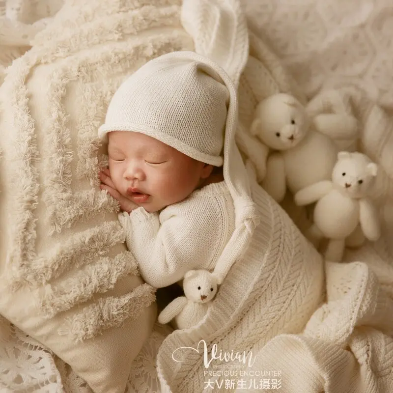 White Bear Theme Set - Newborn Photography Props